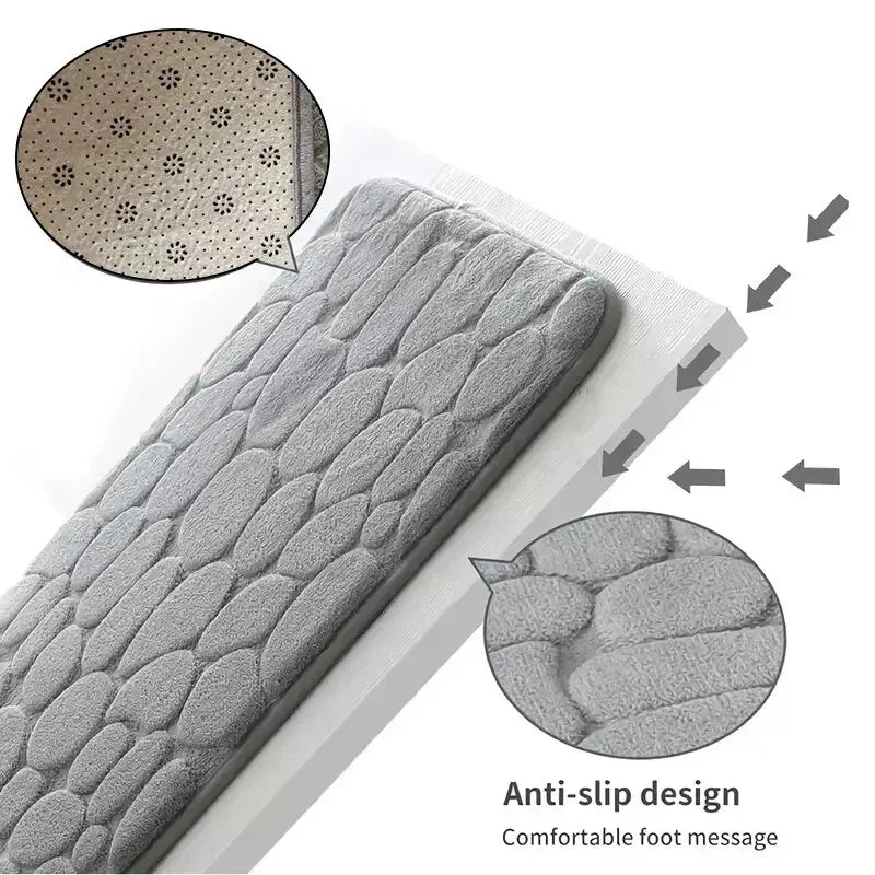 1pc embossed fiber carpet anti slip