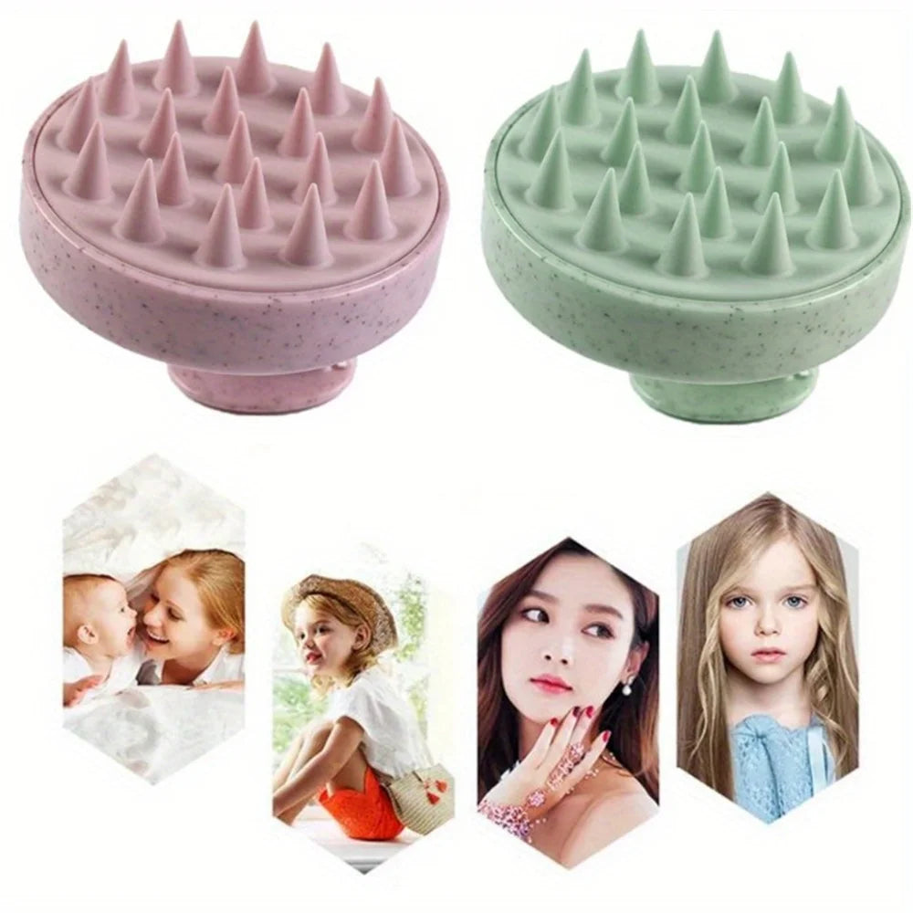 1pc Silicone Shampoo Brush Body Massage Brush