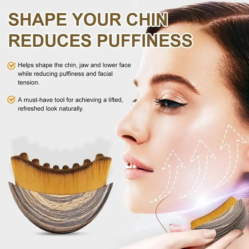 Lymphatic Contour Face Brush,Chin &Jawline Sculpting