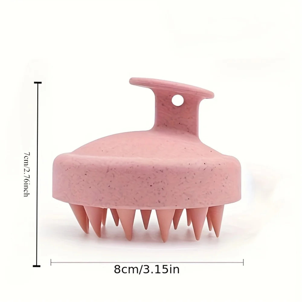 1pc Silicone Shampoo Brush Body Massage Brush