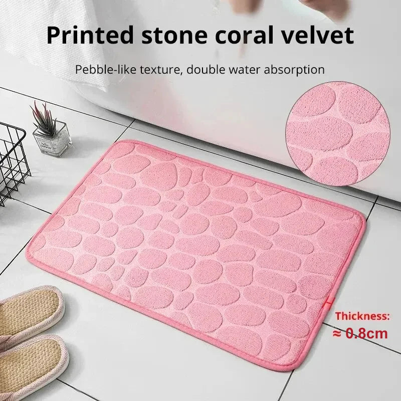 1pc embossed fiber carpet anti slip